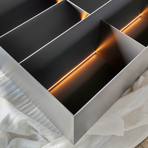 Fabrication de bureau Armoire de classement murale usagée avec <span class=keywords><strong>casier</strong></span> en métal noir Armoire de rangement à tiroirs Grande armoire métallique à cadre en aluminium élevé - Product Image 4