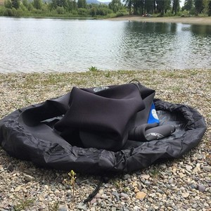 Neoprene Swim Dive <b>Bag</b> 30-40L Waterproof Zipper Closure For Swimming Gear Storage With <b>Changing</b> Mat Included - Product Image 4
