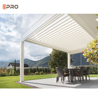 Kit de montage durable en aluminium, télécommande électrique, auvent de terrasse en porte-à-faux, toit de pergola