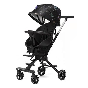 Poussette de luxe chinoise Baobaohao V8 2024, vente directe du fournisseur, poussette haute vue pour bébé, peut s'asseoir et s'allonger - Product Image 3