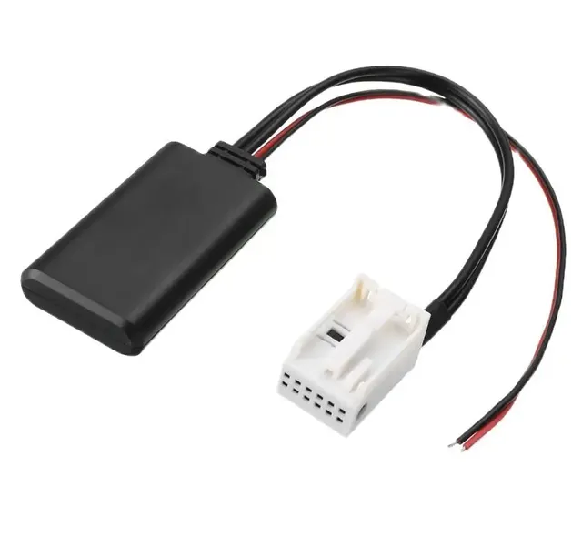 Car Bluetooth Module AUX-in Audio MP3 Music MIC Adapter 12Pin Connector Microphone Handsfree for Peugeot RD4 Radio Model