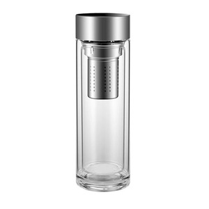 Double Wall Glass Cup High Borosilicate Thickened Heat Insulating Office Tea Cup With Cover Business Gift - Product Image 3