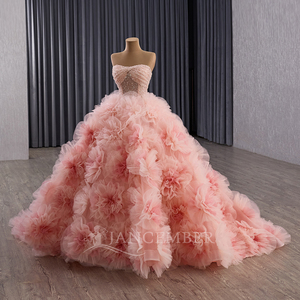 Robe de soirée fleurie, Vestidos De Fiesta, robe de soirée à paillettes et dentelle, Rsm251055 - Product Image 4