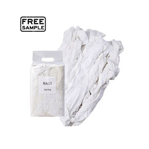 ダスタークロスコットンラグホワイトインダストリアルコットンホワイトTシャツワイピングクオリティラグ - Product Image 1