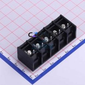 HB66-11.11-05P Barrier Terminal Block Through hole Component (THT),P=11.11mm Connector Three Sides 11.11mm 1x5P Straight Pin - Product Image 2