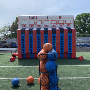 Jeu de basket gonflable géant Shoot Four Game Connect 6 : <span class=keywords><strong>D</strong></span>éfi sportif de tir au panier <span class=keywords><strong>pour</strong></span> enfants et adultes - Product Image 3