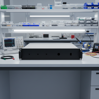Boîtier de châssis d'amplificateur de signal en alliage d'aluminium 2U ODM OEM, boîtier de montage en rack pour composants électroniques IP54
