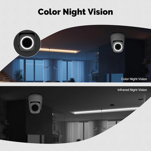 Caméra intelligente WiFi MOES Tuya pour intérieur, 3MP HD, panoramique 360° °   Inclinaison 180° °   Surveillance à domicile Compatible avec Alexa <span class=keywords><strong>Google</strong></span> Home - Product Image 6