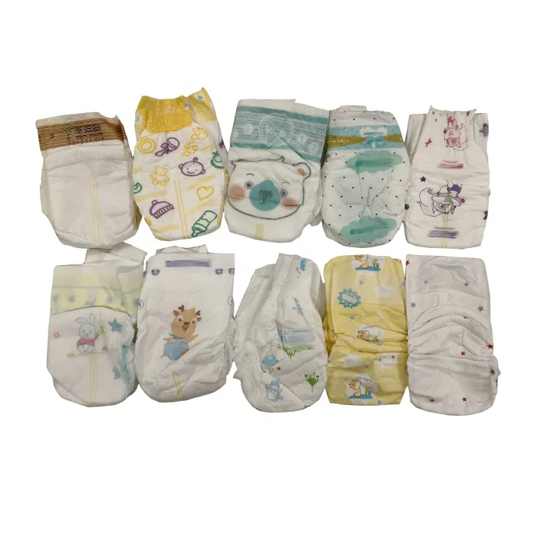 Popular格安価格BグレードBaby Diapers In Bales Wholesalerベビーおむつ工場