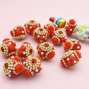 51273 Cuentas Sueltas de Perlas de Imitación de Diamante con Forma de Corazón de Rosa Roja para el Día de San Valentín, para Hacer Joyería, Collares y Bolígrafos con Cuentas Hechos a Mano - Product Image 1