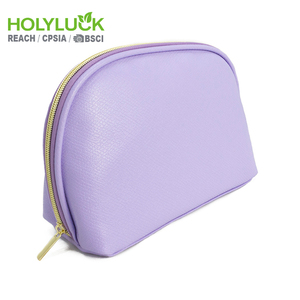 Bolsa de Maquillaje de Piel Sintética con Forma de Concha de Almeja, Organizador de Viaje Grande Personalizado, Bolsa Cosmética con Cierre, Bolsa de Belleza Personal - Product Image 1