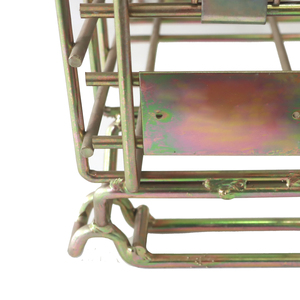 כלוב אחסון רשת פלדה מגולוונת מתקפל וחוסך מקום, עם סגירת אבזם, קיבולת ניתנת להתאמה אישית - Product Image 2