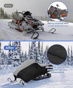 Funda Protectora Universal Impermeable para Moto de Nieve 2026, Resistente a los Rayos UV, de Poliéster, para Polaris, Yamaha, Arctic Cat, <span class=keywords><strong>Skidoo</strong></span> - Product Image 2
