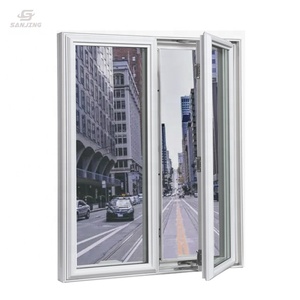 <span class=keywords><strong>Ventanas</strong></span> abatibles <span class=keywords><strong>de</strong></span> vinilo UPVC <span class=keywords><strong>Vidrios</strong></span> <span class=keywords><strong>de</strong></span> doble acristalamiento con accesorios Manija Cerradura Bisagra - Product Image 3