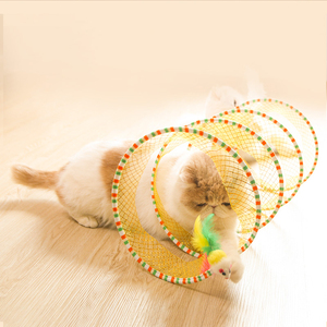 Jouet créatif pliable combinaison de <span class=keywords><strong>dragon</strong></span> au sol roulant jouet interactif pour chat jouet pour animaux de compagnie tunnel pour chat - Product Image 3