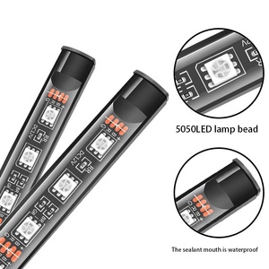 18 Led trang trí môi trường xung quanh chuỗi ánh sáng giao hưởng Led Xe bầu không khí đèn kiểm soát ứng dụng RGB bầu không khí ánh sáng cho Led Xe - Product Image 3
