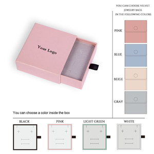 Custom Logo Cajas Para Joyeria Jewellery Pouch Drawer Cardboard Gift Boxes Packaging Paper Jewelry Necklace <b>Earrings</b> Slide <b>Box</b> - Product Image 6