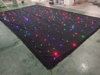 Cortina de Fondo con Cielo Estrellado para Escenarios de Baile Familiares, Módulo de Techo con Cielo Estrellado para Bodas, Bola de Navidad con Control DMX, LED de 50W