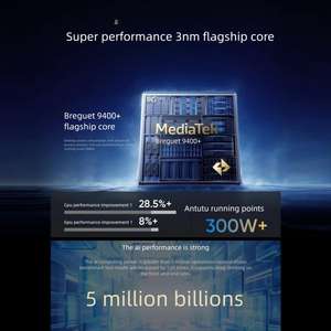 <span class=keywords><strong>Realme</strong></span> GT7, 12GB + 256GB, 6,8 pulgadas Android 15 <span class=keywords><strong>Realme</strong></span> <span class=keywords><strong>GT</strong></span> 7 Smartphone Octa Core, NFC, Red: <span class=keywords><strong>5G</strong></span>, Compatible con <span class=keywords><strong>Google</strong></span> Play (Negro) - Product Image 3