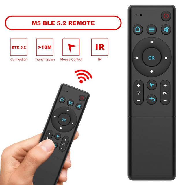 M5 BT Smart TV Wireless Remote Control with Mouse for Projector,TV Box,Mini PC