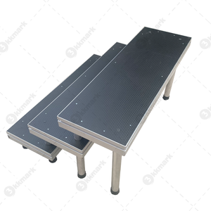 Kkmark การตั้งค่าน้ำหนักเบาปรับความสูงได้แบบพกพาสำหรับคอนเสิร์ตงานแต่งงานกลางแจ้งเวทีอลูมิเนียมแบบพกพา - Product Image 6