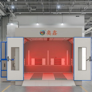 סין חשמל ומערכת חימום דיזל ריסוס צבע תא עם מאוורר פליטה ומסנן הוביל תאורה לשימוש אפייה - Product Image 2