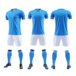 Ensemble de maillots de football d'hiver professionnels personnalisés, séchage rapide, respirant, 100% polyester, manches courtes, pour hommes adultes, fabricants - Product Image 1