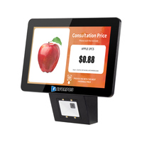 Tableta Android de 10.1 Pulgadas con Escáner de Código de Barras 2D y Verificador de Precios para Supermercado, Montable en Pared