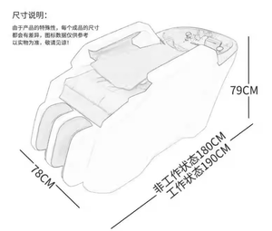 Sillón de Masaje Shiatsu Eléctrico Profesional para Salón de Belleza Z, con Lavabo Integrado - Product Image 6