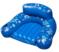 Chaise longue flottante gonflable en PVC pour adultes, jouet aquatique pour piscine et plage, été