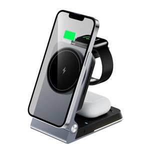 Supporto di Ricarica 3 in 1 Wireless Pieghevole per Telefono, Caricatore Wireless 3 in 1 Best-Seller Compatibile con <span class=keywords><strong>iPhone</strong></span> 15 Pro - Product Image 5