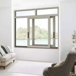 Vendita calda di buona qualità in lega di alluminio finestra scorrevole per la casa buona caratteristica di isolamento acustico all'ingrosso