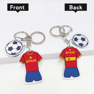 Frosted <strong>Vintage</strong> Acrylic Jersey Keychain Retro Look for Old School Sports Fan - Product Image 6