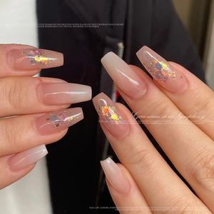 MAFANAILS สติ๊กเกอร์ติดเล็บลายหรูหรา 3 มิติ แบบกระดาษพลาสติก ลายก้อนน้ำแข็ง ลูกกวาด กลิตเตอร์ รูปหัวใจ ดาว ประกายรุ้ง ติดง่าย - Product Image 4