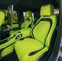 Kits intérieurs Offre Spéciale siège arrière à motif poisson avec logo personnalisable sur l'appui-tête pour G wagon Gclass G63 G350 G500 w463A w464