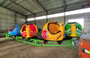 Sân chơi trẻ em vui chơi giải trí công viên chủ đề thiết bị trẻ em đi xe trên roller coaster - Product Image 3