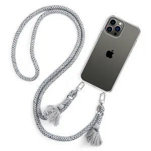 Anti-fall Hanging Necklace Lanyard Cross Body Genuine Cell Phone Strap Holder Phone Lanyard With Adjustable Strap