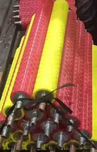 Roller Berlapis Karet Pemasok Berkualitas Tinggi Roller Konveyor Karet Roller Karet Poliuretan - Product Image 4