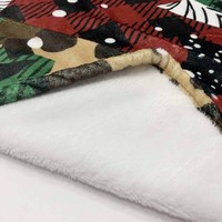 Nouveau design Plaid arbre de noël forêt doux flanelle polaire couverture hiver joyeux noël couverture personnalisée pour décorer la maison canapé