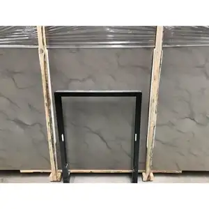 SHIHUI Natural Stone Grey Limestone Slab Grey Marble Slab For Internal Floor And Exterior Wall Cladding