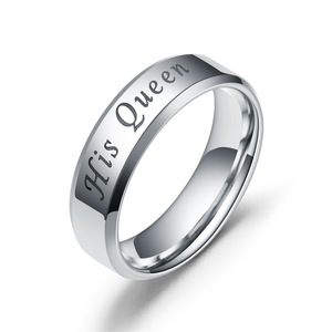 Unisex corona in acciaio inox <span class=keywords><strong>coppia</strong></span> anello il suo <span class=keywords><strong>re</strong></span> la sua regina anello all'ingrosso anelli <span class=keywords><strong>di</strong></span> alta gioielleria per le donne - Product Image 2