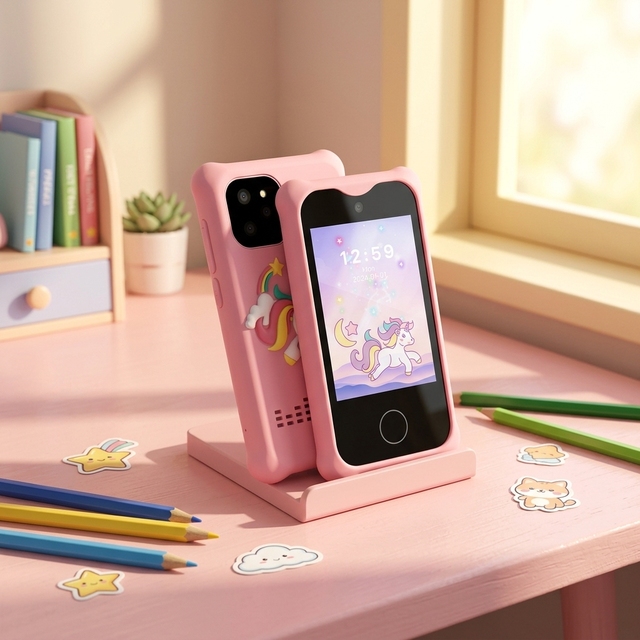 Unisex Children's Smartphone Camera MP3 Player Educational Birthday Gift Toy for Ages