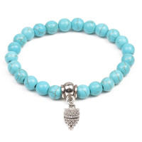 Nouveaux bracelets tendance unisexes en perles extensibles en forme de cœur, certifiés par un tiers, pour la fabrication de bijoux