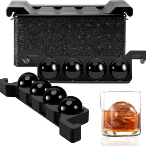 Fabricante de moldes para cubitos de hielo transparente sin BPA, fabricante de bandejas de bolas de esfera de hielo transparente de silicona de grado alimenticio - Product Image 2