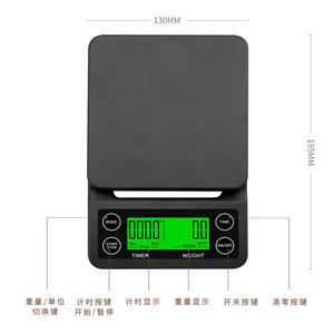 เครื่องชั่งกาแฟ C07 3 กก. หน้าจอดิจิตอล ความแม่นยำ 0.1 กรัม พร้อมตัวตั้งเวลา ชาร์จไฟได้ ใช้ในบ้าน เครื่องชั่งครัวอัจฉริยะ - Product Image 1