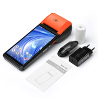IMachine AP12 PLUS Android 14.0 4G NFC Tarjeta SIM Bluetooth Máquina de Pago POS de 5 Pulgadas con Impresora Térmica para Restaurantes y Supermercados