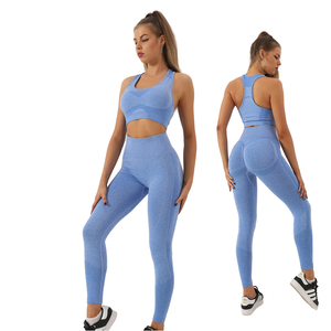 Premium Seamless Workout Sets for Women, High Waist Push up Leggings and Fitness Top, <strong>Alo</strong> <strong>Yoga</strong> Style <strong>Activewear</strong> for Training - Product Image 2