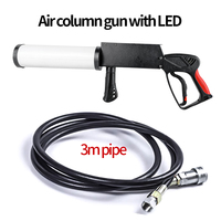 Pistolet à colonne de fumée CO2 50W, machine à brouillard à glace sèche, contrôle manuel, effet de scène DJ, lumière multicolore, corps en aluminium