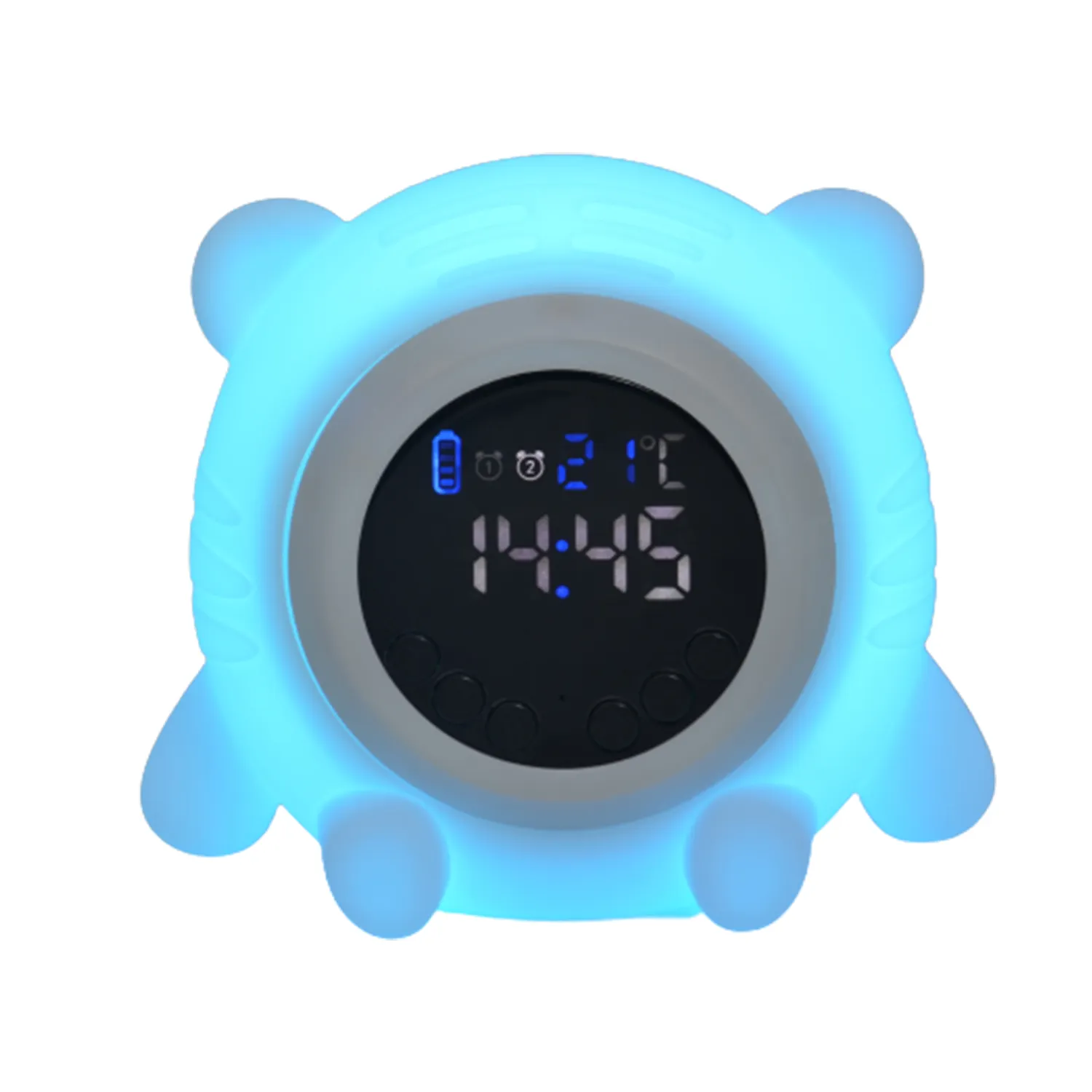 Cambio de color Wake Up Sunrise Led Mesita de noche despertador para niños con Bluetooth