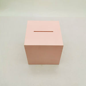 Caja Decorativa Personalizada de Color Rosa con Marco de Madera, Hucha de Madera Natural, Mini Huchas de Madera - Product Image 5